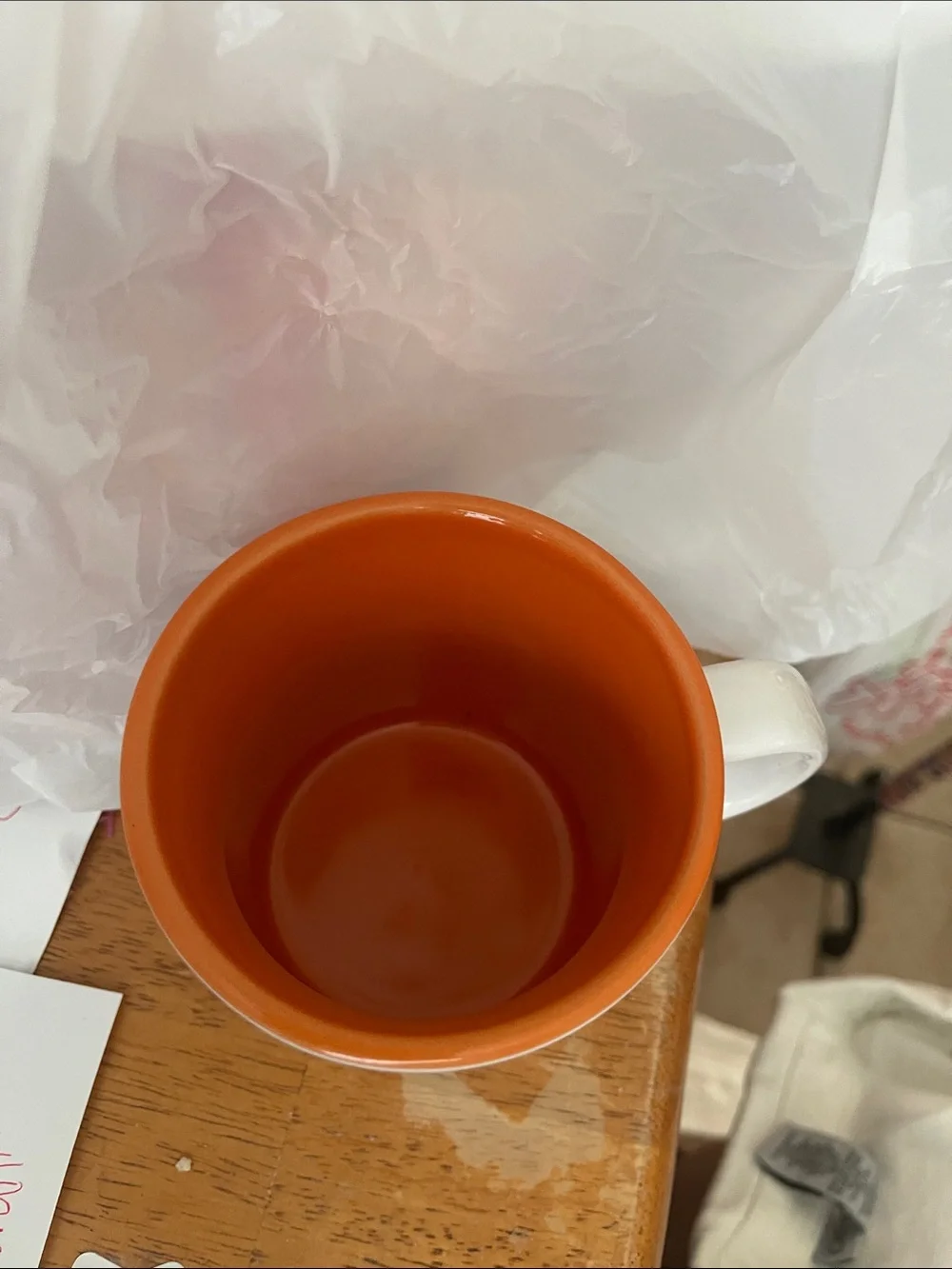 Original Dunkin Donuts Orange & White Bakery Coffee Tea Mug